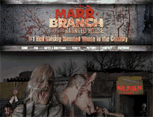 Tablet Screenshot of marrbranchhauntedhouse.com